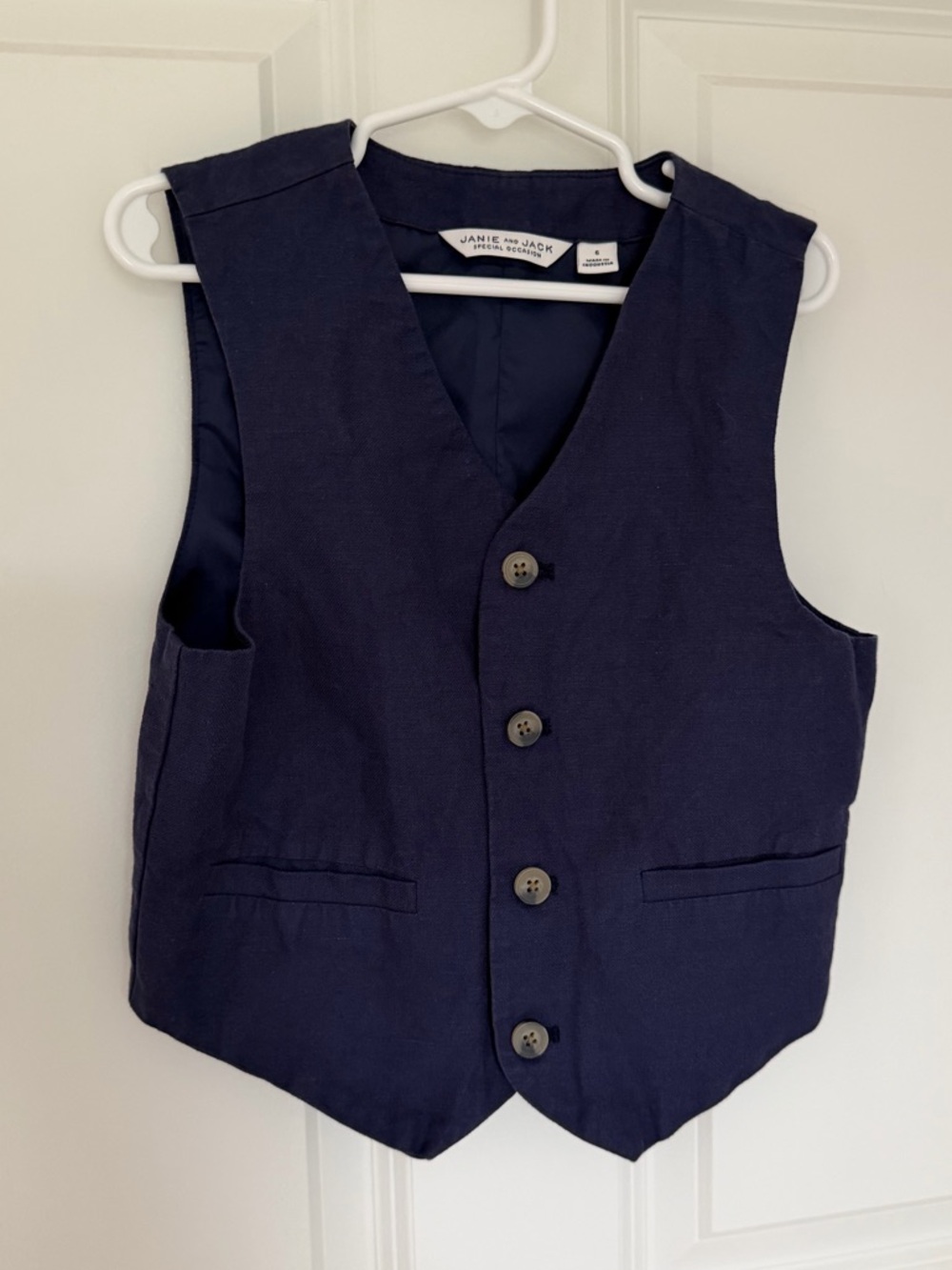 Janie & Jack vest, size 6